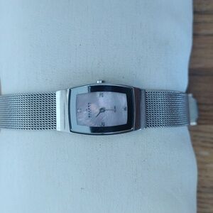 Women's Skagen 16MM Pink MOP Dial Quartz Watch